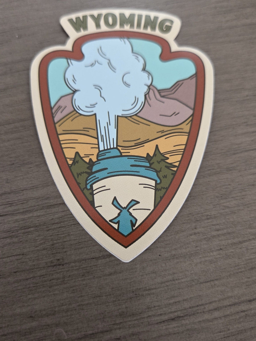 Dutch Bros Wyoming State Sticker